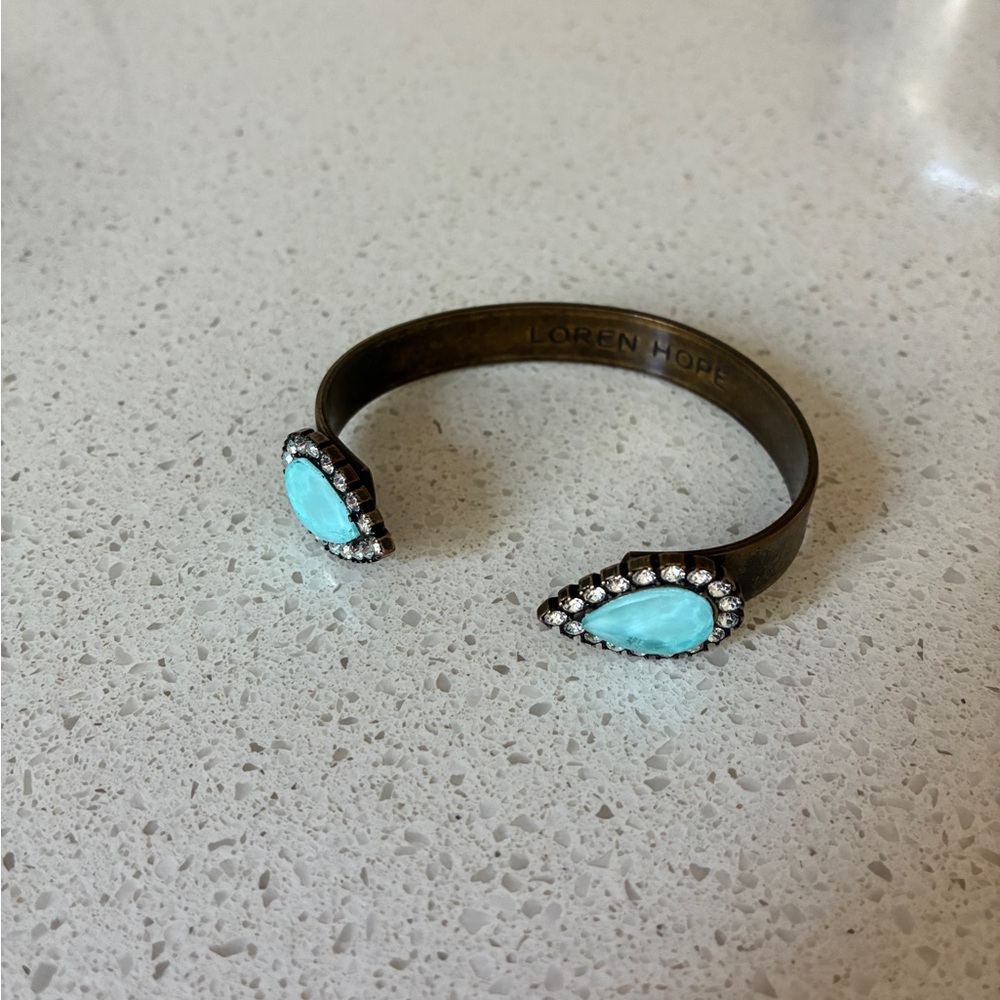 Loren Hope Turquoise and Gold Sarra Bracelet small